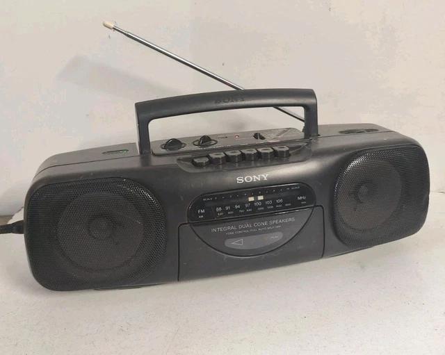 VINTAGE SONY CFS-210L Stereo Cassette Blanco 1980 EUR 90,00 - PicClick ES