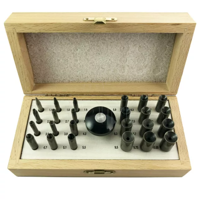 Jewellers Craft 24 Round Bezel Punch Set Stone Setting Ring Setting Jeweler Tool