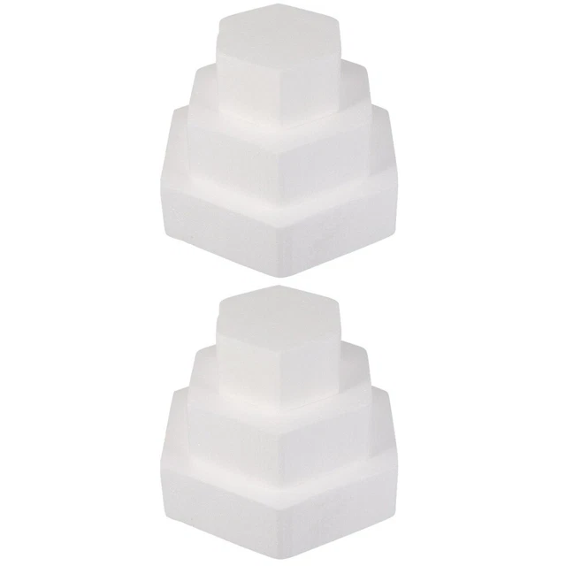 6 piezas modelo ficticio pastel juguete pastel decoración blanco modelo decoración pastel
