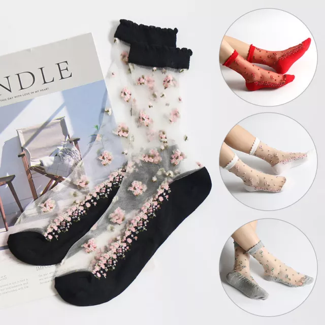 Elastic Sheer Ankle Socks Breathable Women Lady Summer Outdoor Non-slip Hosiery