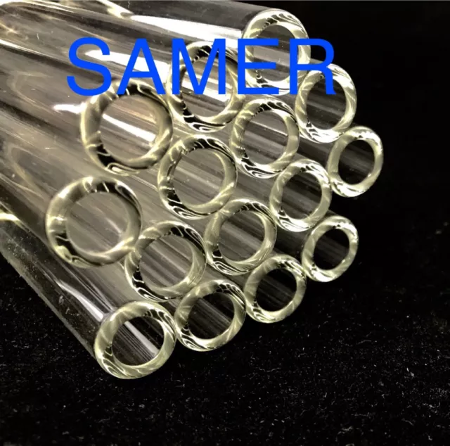 4"  Long 50 Piece Glass  Blowing Tubes 12mm OD 8mm ID Tubing 2 mm Thick Wall 2