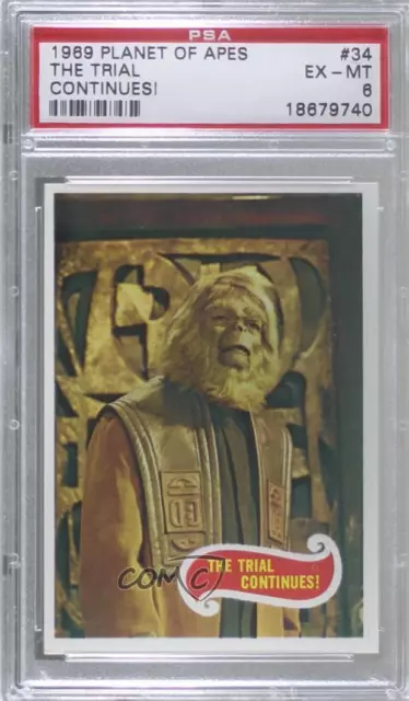 1969 Topps Planet of the Apes The Trial Continues! #34 PSA 6 0j6