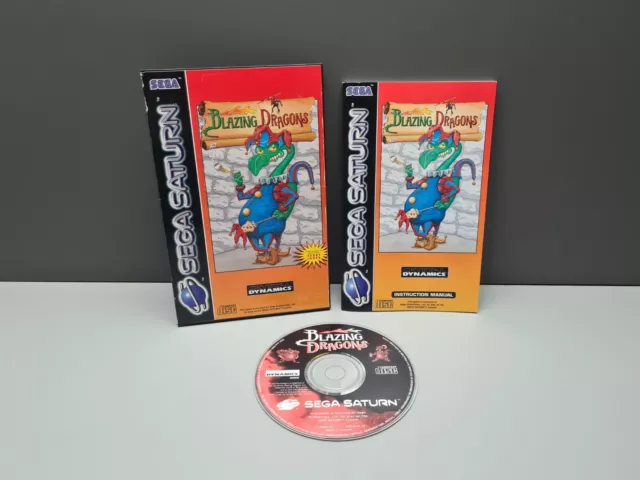 Blazing Dragons Sega Saturn Pal Ovp Cib Boxed Komplett