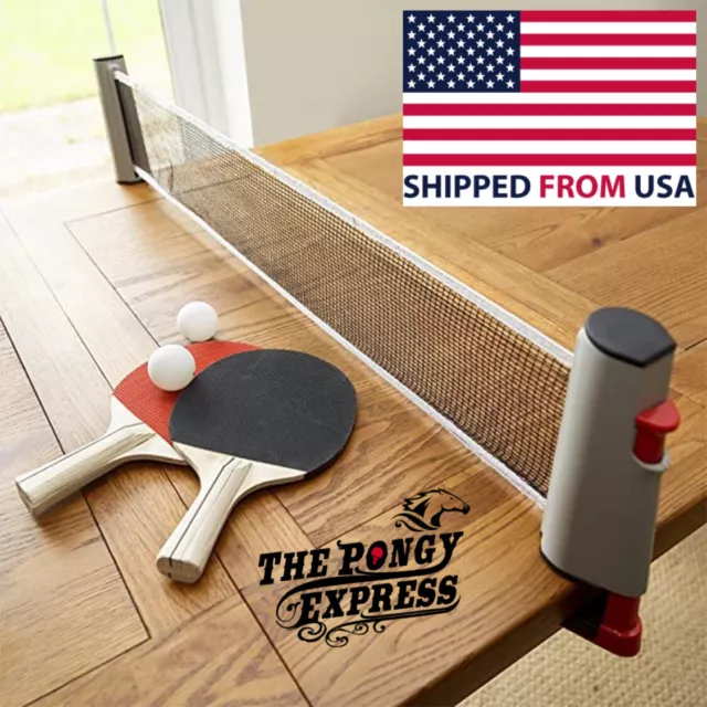 Retractable Table Tennis Ping Pong Portable Net Kit The Pongy Express Brand