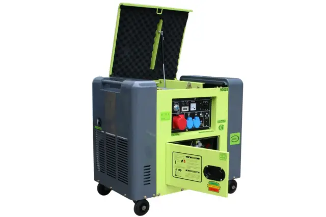 Generateur Electrique Diesel Insonorise Type Panda Groupe Electrogene 400V + ...