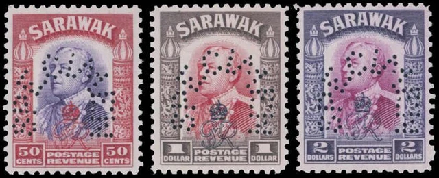 Malaiische Staaten Sarawak, 1947, 150-164 Spec., ungebraucht