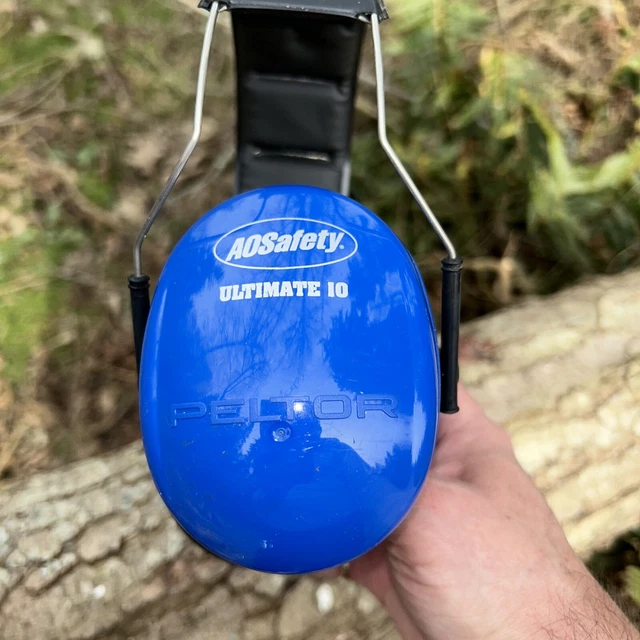 Peltor/AOSafety Ultimate 10 Ear Muffs Adult Hearing Protection Blue