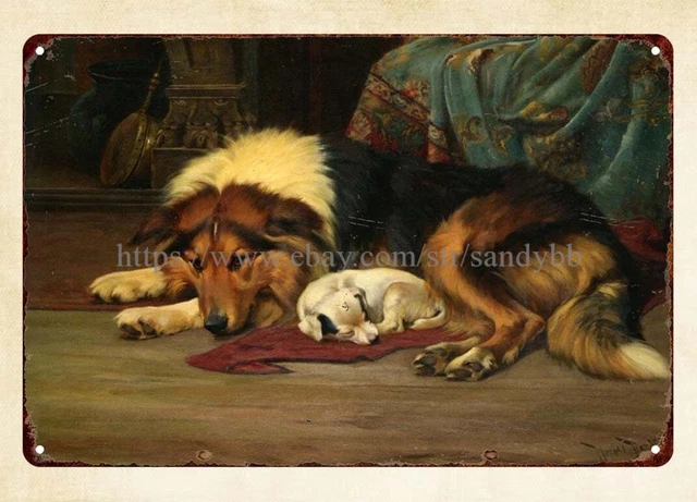 Walter Hunt (1861-1941) The Highland Hearth metal tin sign old style sign