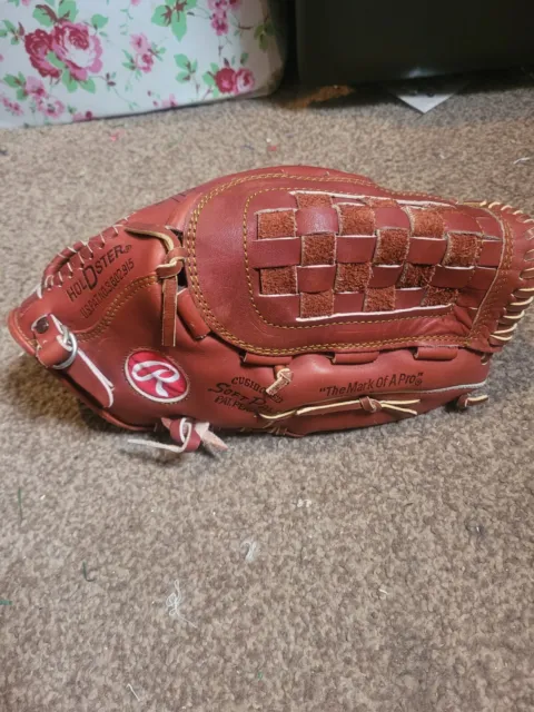 Vintage Rawlings baseball glove/ FERNANDO VALERZULA , Catchers Mitt.& Ball