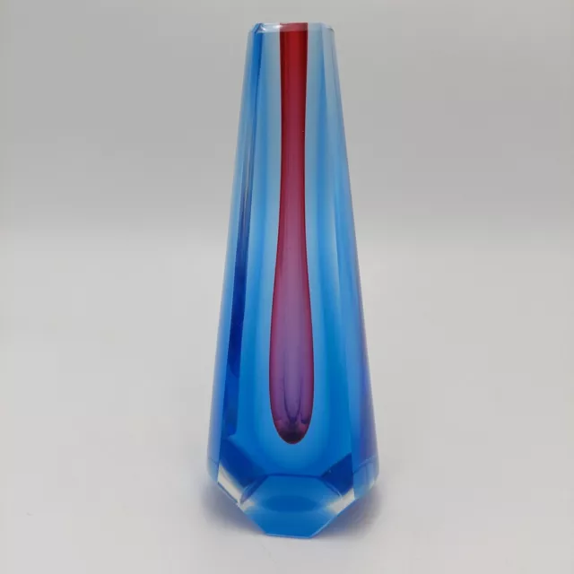 Vintage Exbor Pavel Hlava Czech Art Glass Mid Century Modern Vase STUNNNING