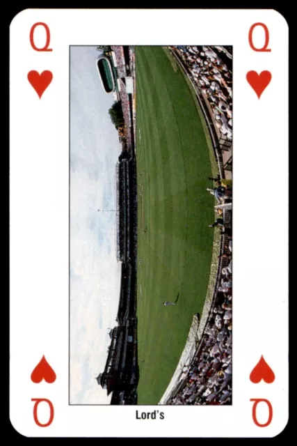 Cricket World Cup 99 (Playing Card) Queen of Hearts Lord's England