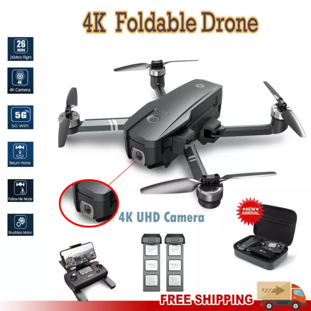 Holy Stone HS720 4K Kamera 5G GPS RC Drohne Quadrocopter Bürstenlos 2 Akkus