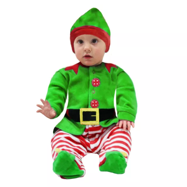 Costume Elfo di Natale neonato vestito aiutante babbo natale natalizio Pegasus