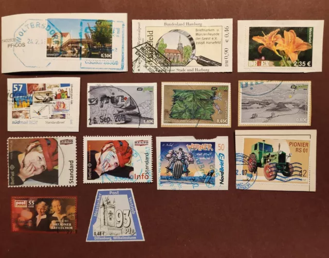 Briefmarken moderne Privatpost kleines Lot ältere Marken