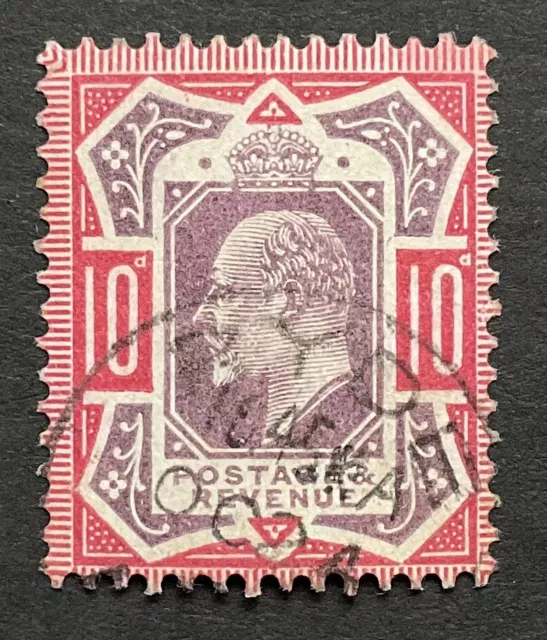 GB  Edward VII 10d Value Unshaded Good/Fine Used ( Ct £60- As Cheapest Shade )