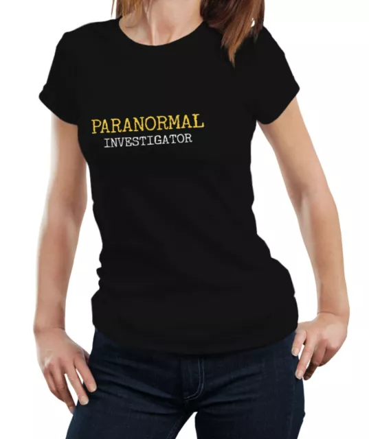 Paranormal Investigator - Ghost Hunter Haunted Gift Women Ladies Tshirt T-shirt