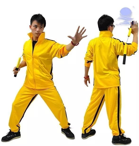 New Bruce Lee Classic Yellow Game OF Death Kill Bill Tracksuit Ninja Uniform