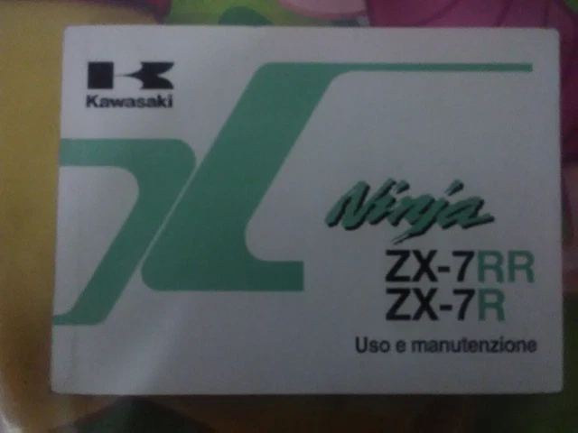 Kawasaki zx7rr /zx7r manuale uso e manutenzione nuovo e in italiano