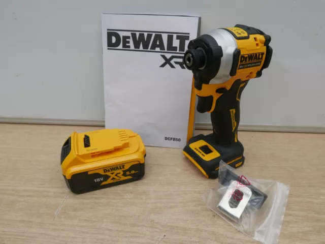 DeWalt 18V DCF850 Compact Impact Driver Bare Unit + DCB184 5 AH Battery