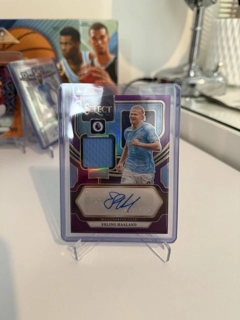 PANINI SELECT ERLING Haaland Patch Auto /49 Purple Man City 