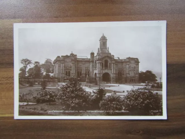 Old photo postcard - Cartwright memorial hall - Manningham park - Bradford