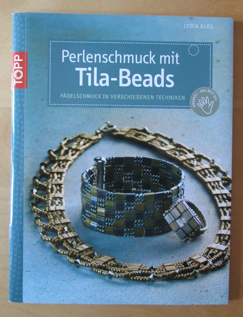 Buch Perlenschmuck mit Tila-Beads von Lydia Klös Anleitungsheft Frech Verlag