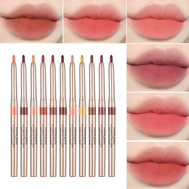 Lápiz de contorno de labios mate lápiz labial maquillaje cosméticos de larga duración resistente al agua