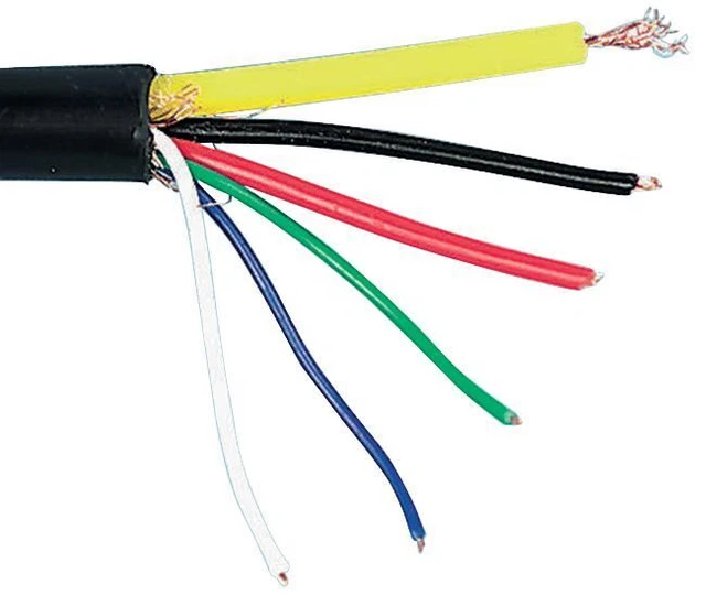 PRO POWER - 4-Core CCTV Cable 7/0.2mm Black 5mm x 100m