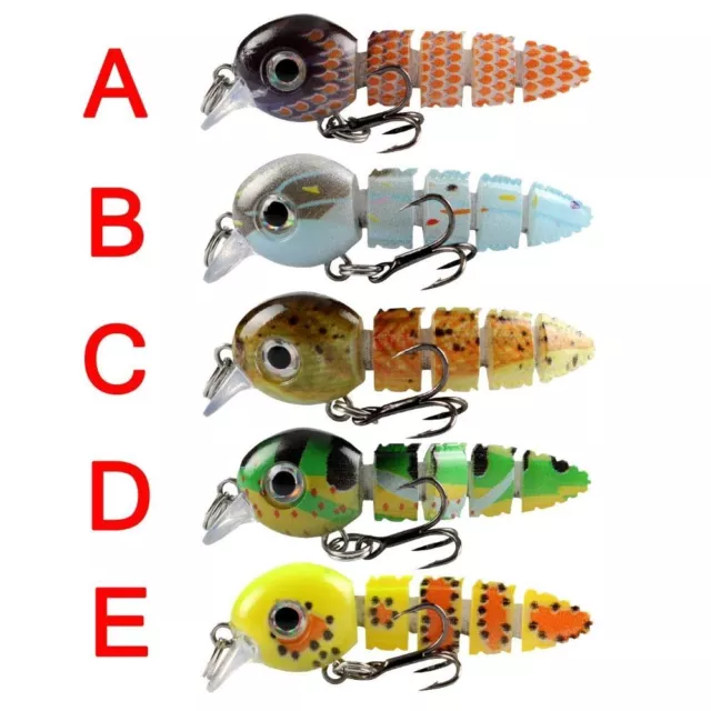 Mini Multi Jointed Fishing Lures Wobblers Multi-Section Fishing Lure  Trout 3