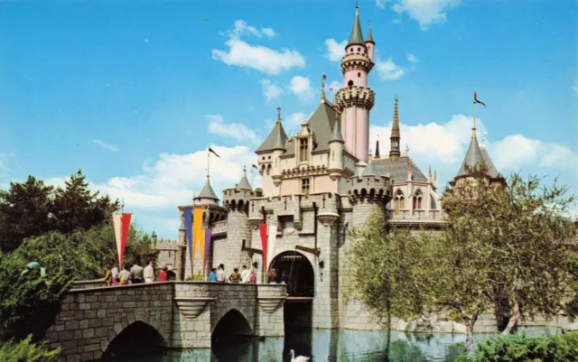Postcard Sleeping Beauty's Castle Fantasyland Disneyland Anaheim California CA
