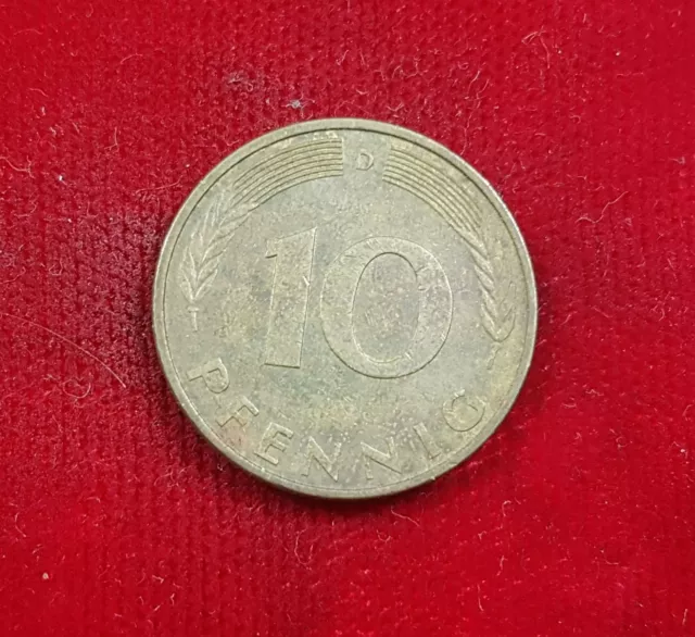 10 Deutsche Pfennig Bundesrepublik Deutschland 1991 D Münze Coin BRD