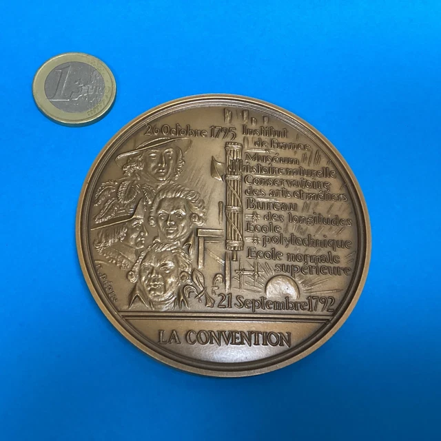 France Medal Danton & Desmoulins Bicentenaire de la Révolution