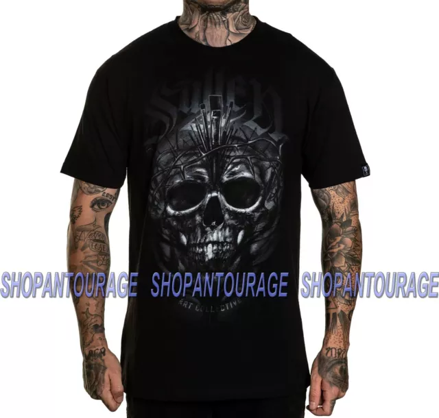 Sullen Elen Teschio SCM3033 Nuovo Manica Corta Grafico Tattoo T-Shirt Per Uomo