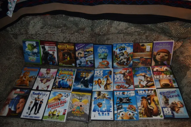 LOT #5 VARIETY KIDS MOVIES (Combined SHIPPING AT A REDUCED RATE)..