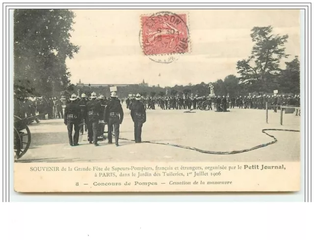 PARIS - Souvenir de la Grande Fête de Sapeurs Pompiers - Concours de Pom - 3672