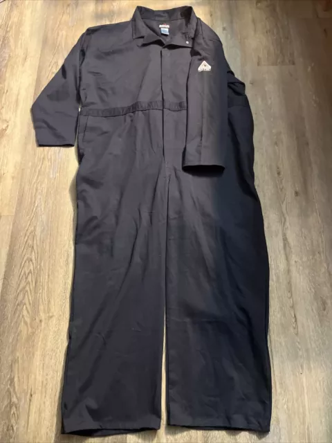 NWOT Bulwark FR Men's Flame-Resist Excel Classic Coveralls Navy 60 RG, CEC2NV5