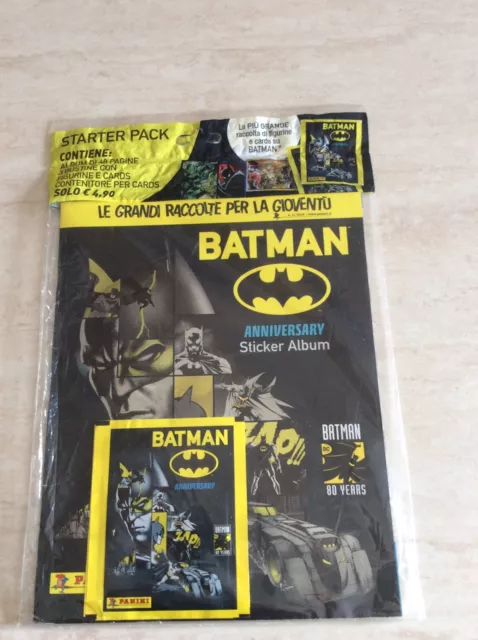 Rarissimo album figurine Panini Batman anniversario 80 anni +bustine nuovo