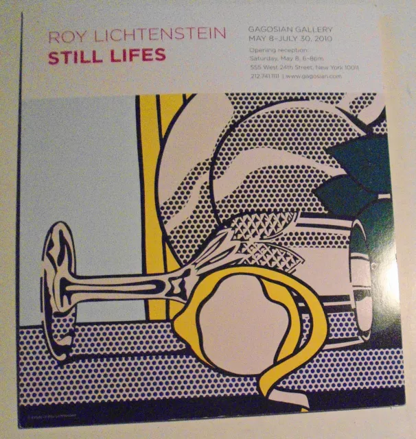 Roy Lichtenstein - Ouverture Reception Invitation Carte - Gagosian New York 2010