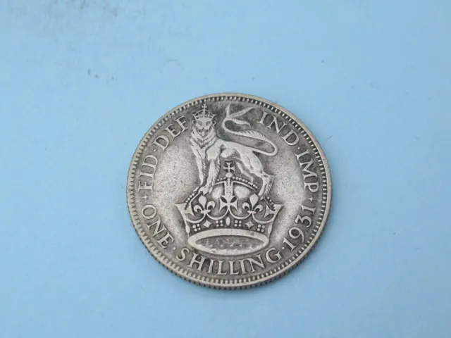 Good Collectable Grade 1931 Silver Shilling Coin