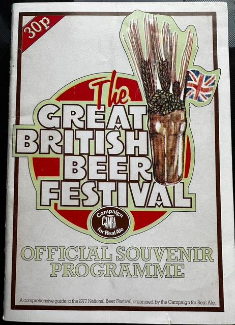 CAMRA Offizielles Souvenirprogramm 1977. Erstes großes britisches Bierfestival
