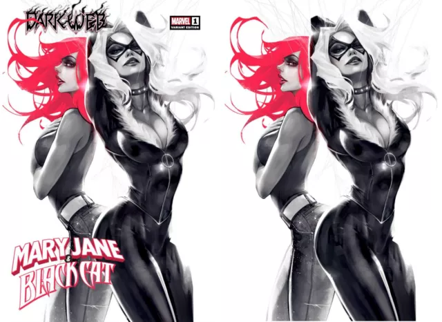 MARY JANE & BLACK CAT #1 (IVAN TAO EXCLUSIVE TRADE/VIRGIN VARIANT SET) ~ Marvel