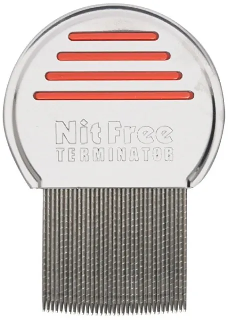 Nit Free Terminator Head lice and egg removal comb. Best Super lice removal tool 3