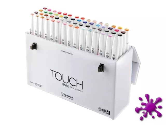 Touch Twin Brush Marker Set 60 A - Layoutmarker nachfüllbar - Alkoholmarker