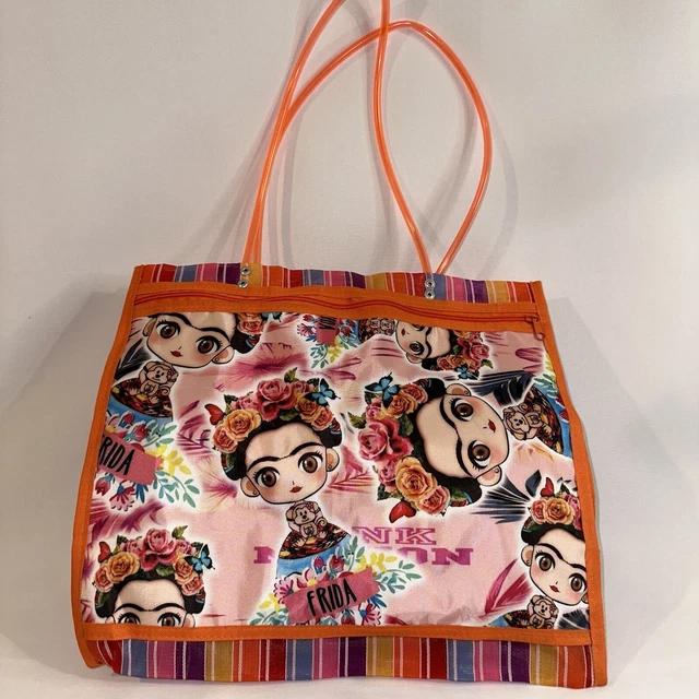 Frida Kahlo "Pink Nation" Mesh Tote Bag
