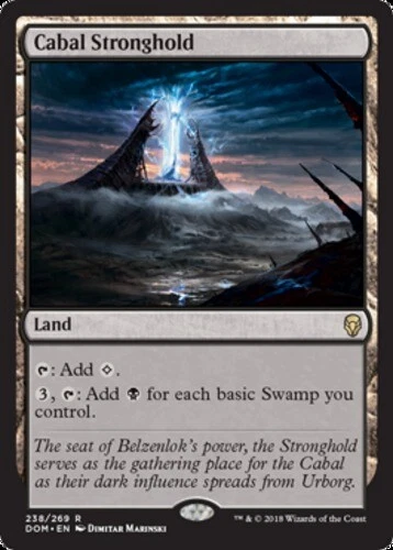 Cabal Stronghold 1x FOIL DOM MTG Dominaria Rare MINT land Cabal Stronghold 1x FOIL DOM MTG Dominaria Rare MINT land