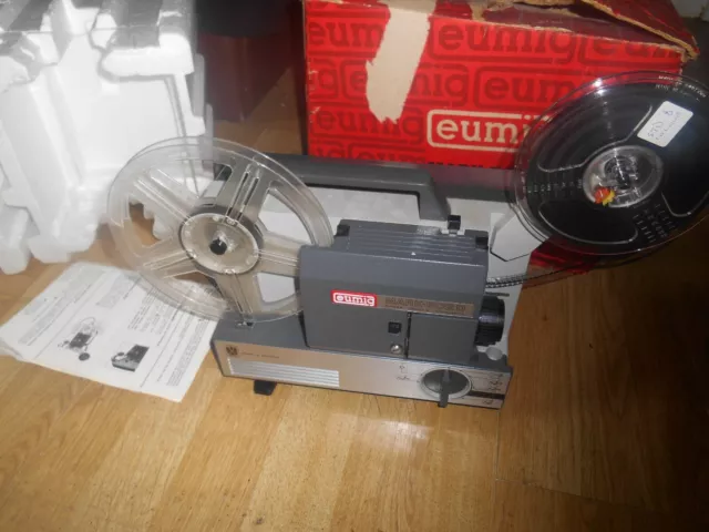 EUMIG MARK 502D SUPER 8 8mm CINE MOVIE FILM PROJECTOR - Boxed With Instructions.