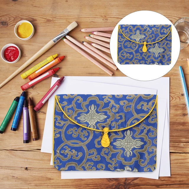 MUSIC BOOK STORAGE Books Cover Chinese Brocade Purse Cosmetic Bag £8.48