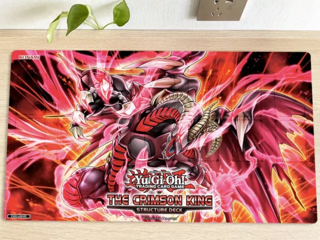 YuGiOh Table Playmat Scarred Red Dragon Archfiend TCG CCG Mat Trading Card Game