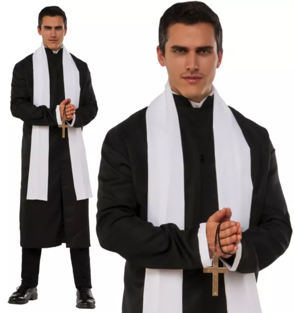 Mens Father Ted Vicar Priest Religious Church Minister Stag Fancy Dress Costume