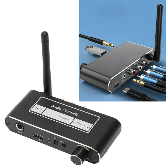 Pyle – Amplificateur Audio Compact 40 W Bluetooth Pour Maison Et PA, Entrée AUX, 2 Entrées Micro Avec Talkover, Sorties Haut-Parleurs 8 Ohms / 25 V / 70 V, Réglages Graves/Aigus